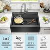 30&rdquo; Retrofit Farmhouse Apron Front 16 Gauge Workstation Kitchen Sink Single Bowl in with WorkFlow&trade; Ledge and&nbsp;Accessories for Top Mount Drop-In Installation